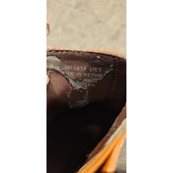 Cole Haan Boots Womens Size 8.5 Brown Leather Ankle Booties Low Heel Side Zip - Picture 8 of 9